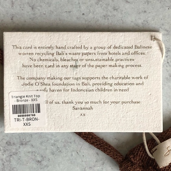 Savannah Morrow Top Triangle Knit Bronze Brown - Picture 6 of 9